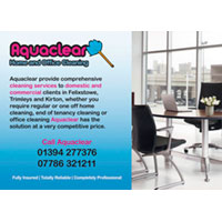 Contrasting colours make a bold impression on this flyer for one of our customers.