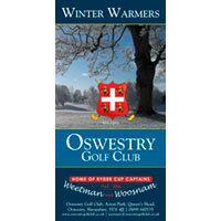 One of a series of flyers that use similar shades of different colours to unify the branding while maintaining a clear distinction between each flyer when viewed from a distance in a full display rack.