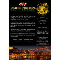 On a bi-lingual flyer give both languages equal status so as not to put off the very audience you want to attract by the appearance of preferential treatment.