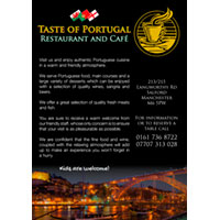 Light text on a dark background can give a flyer a touch of class when used carefully.